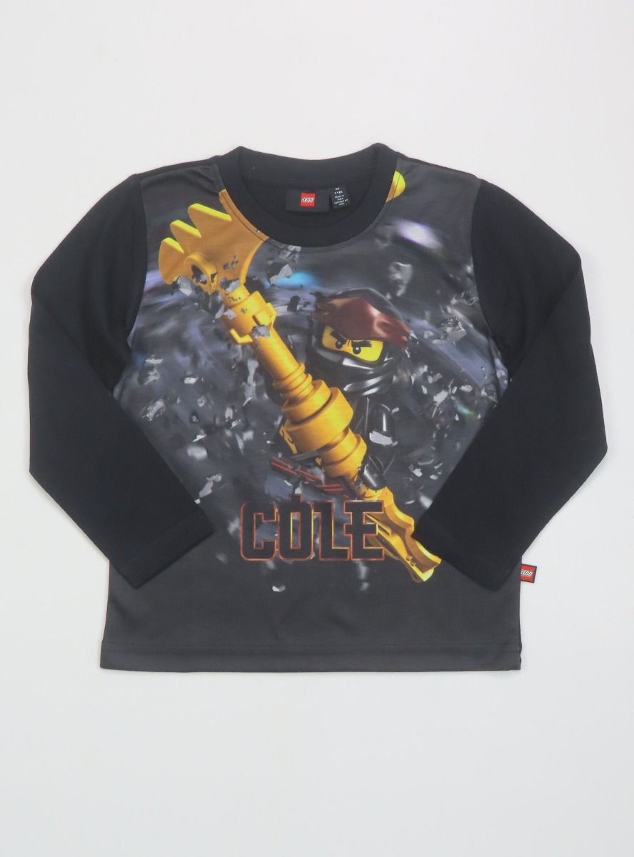 Boys Sublimation Printed T Shirt Black