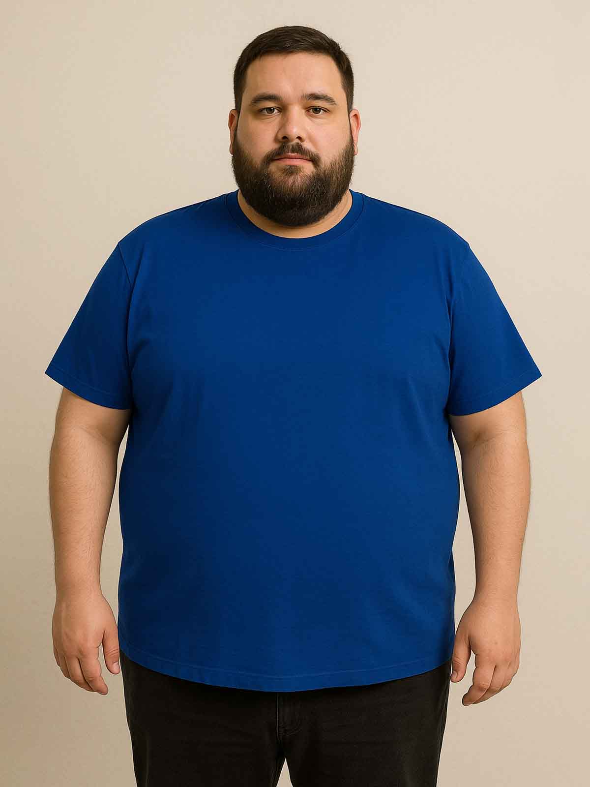 Mens Plus Sizes Crew Neck T shirt