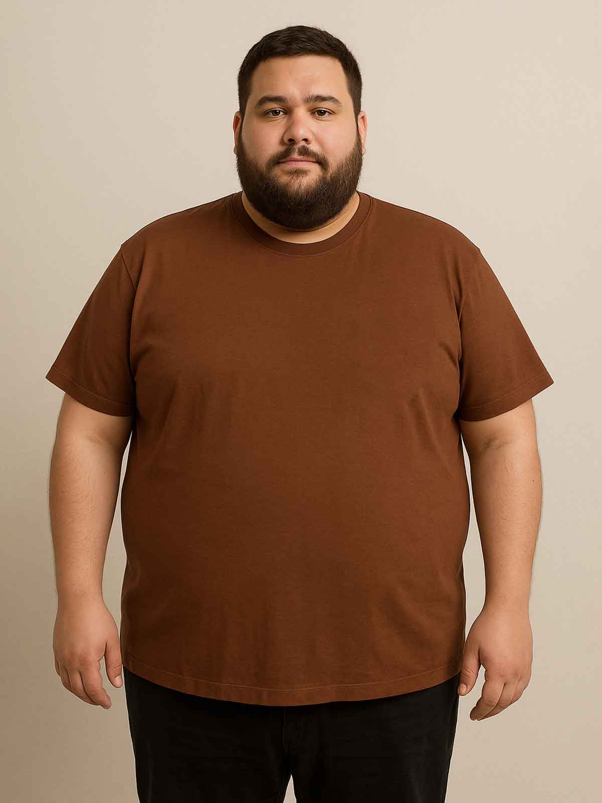 Mens Plus Sizes Crew Neck T shirt