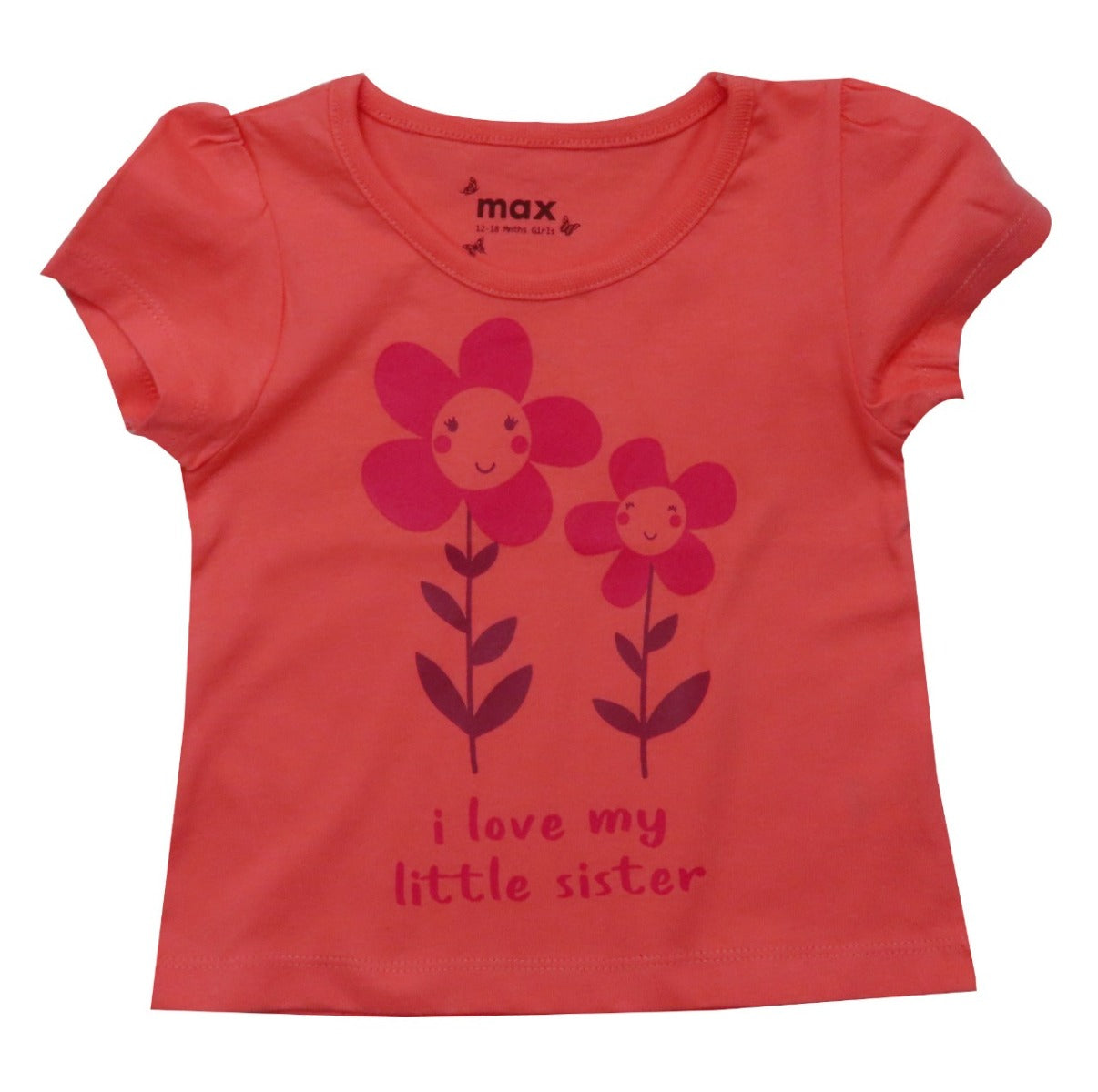 Girls Printed Fancy Top White Aop