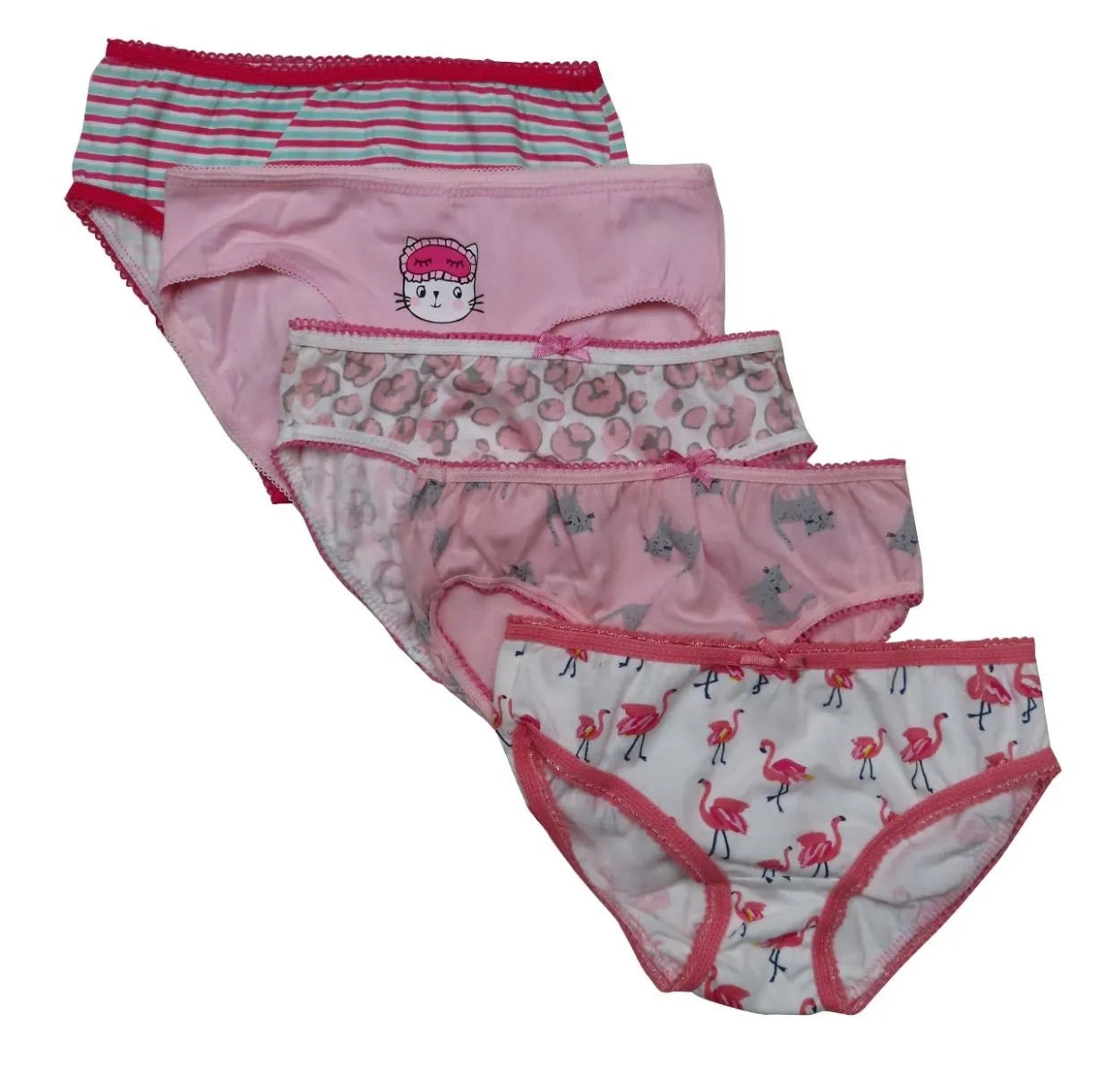 Girls 5 Pack Briefs