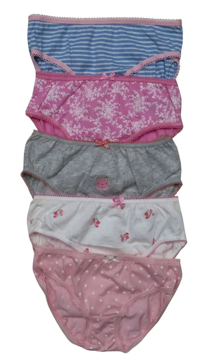 Girls 5 Pack Briefs