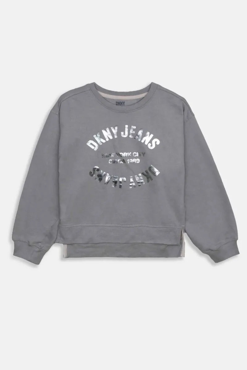 Girls Crew Neck Pullover Sweatshirt