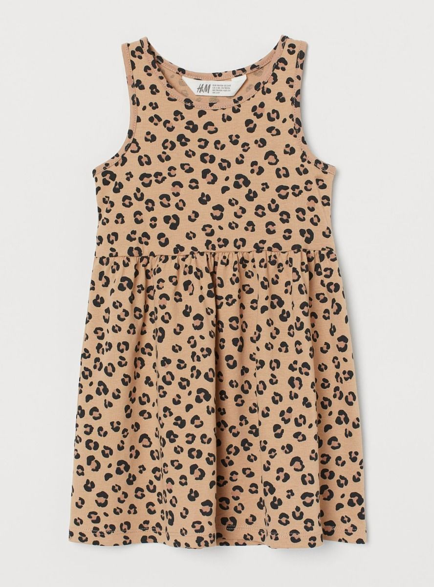 M Girls Printed Knit Dress