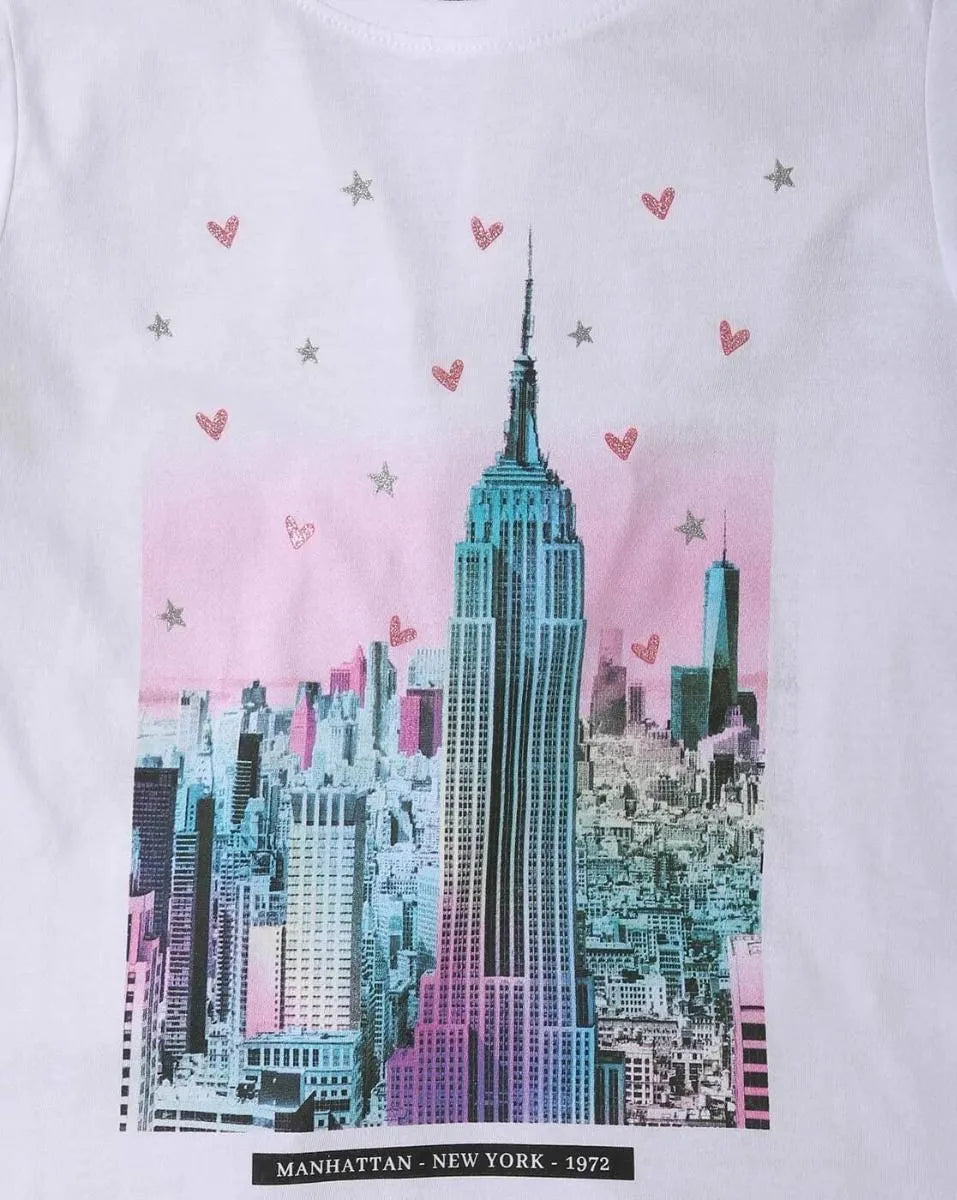 Girls Long Sleeve T Shirt White