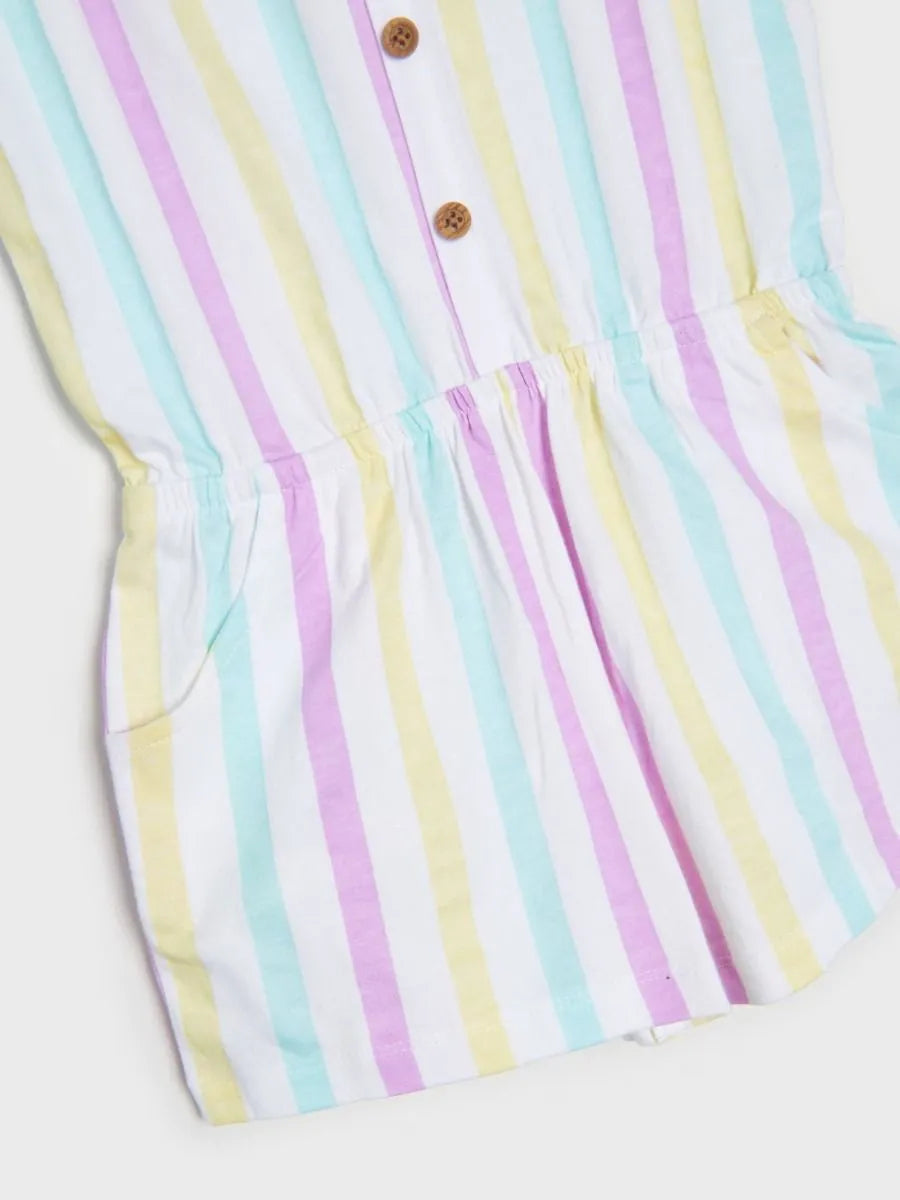 Girls Strappy Dungaree