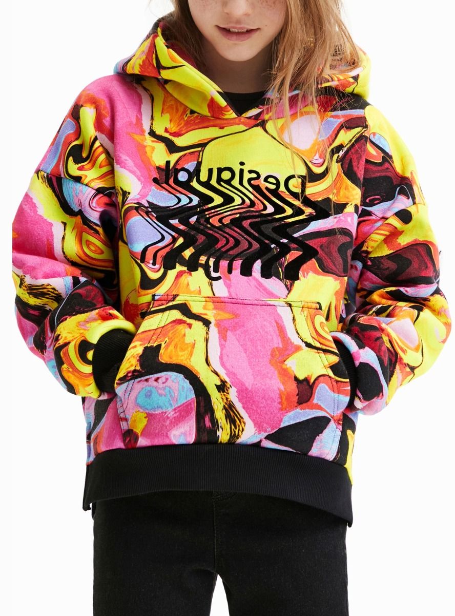 Girls Hooded Pullover Fleece Sweatshirt