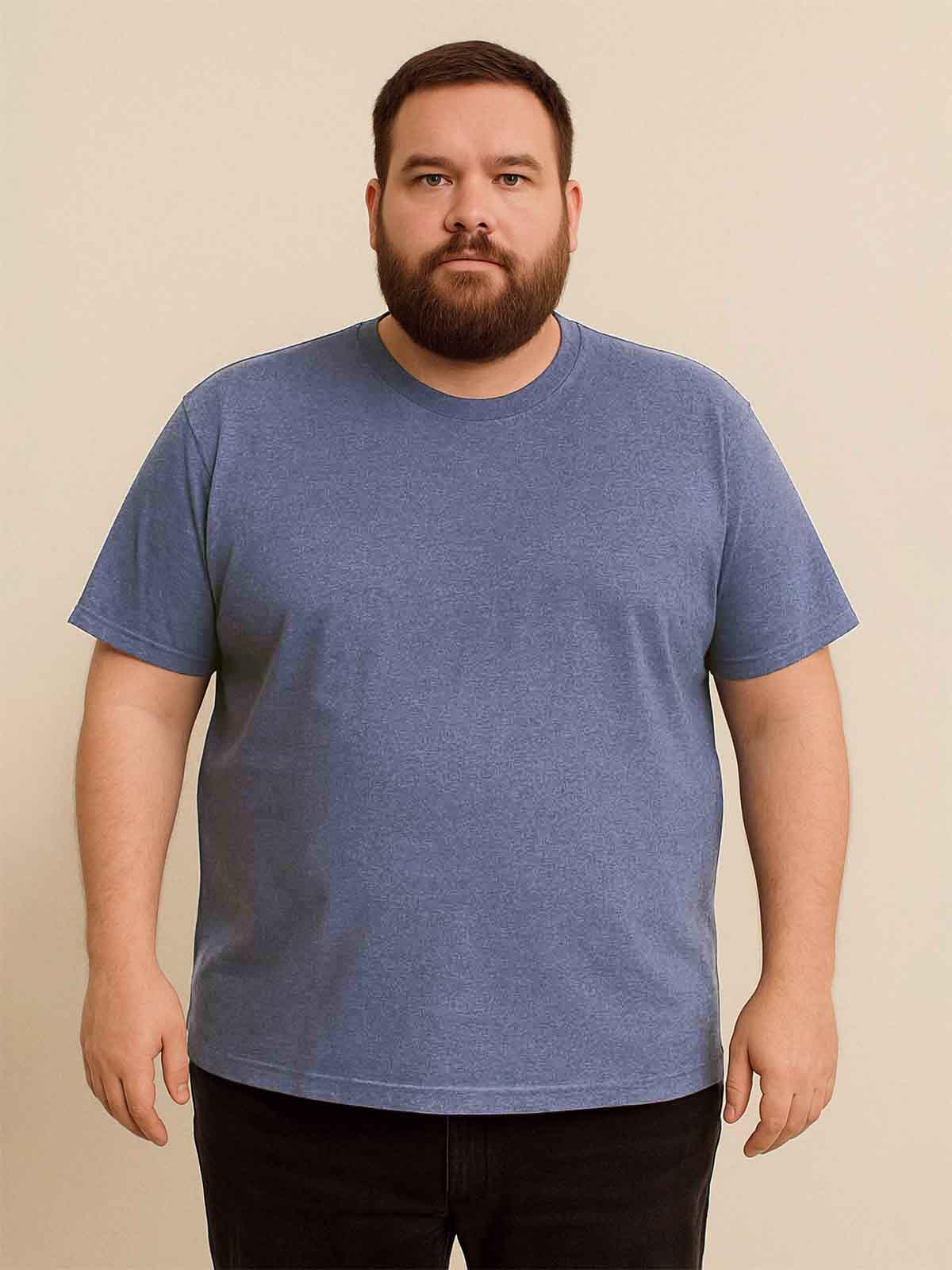 Mens Plus Sizes Crew Neck T shirt
