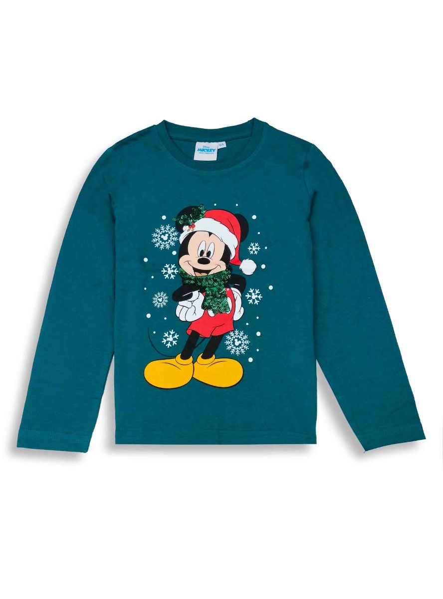 Girls Long Sleeve Christmas Sequined T Shirt