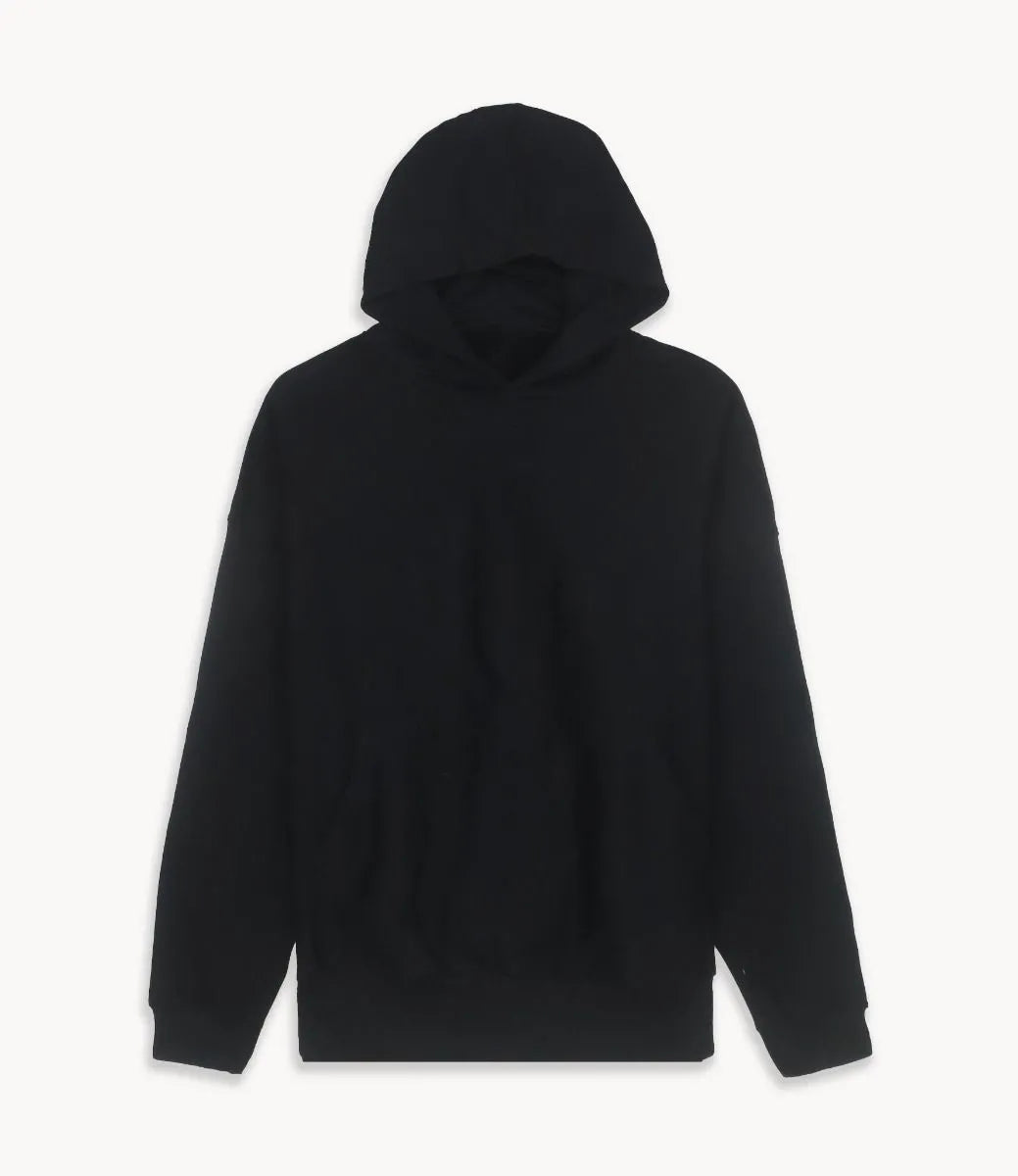Mens Hooded Fleece Sweatshirt | Black