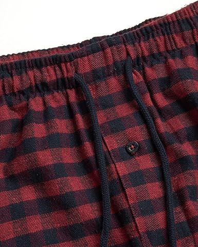 Men'S Thermal Pajama Set Navy Red