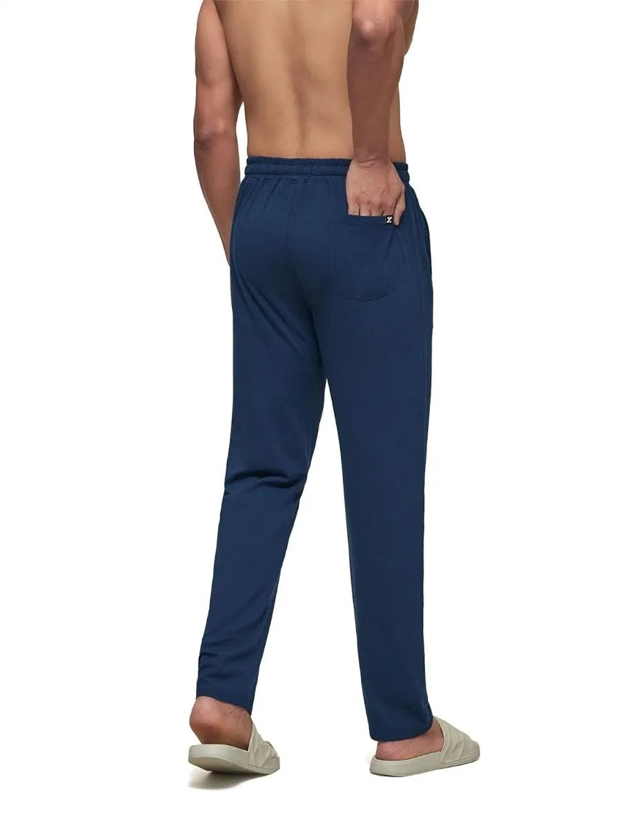 Mens Cotton Modal Navy Track Pant