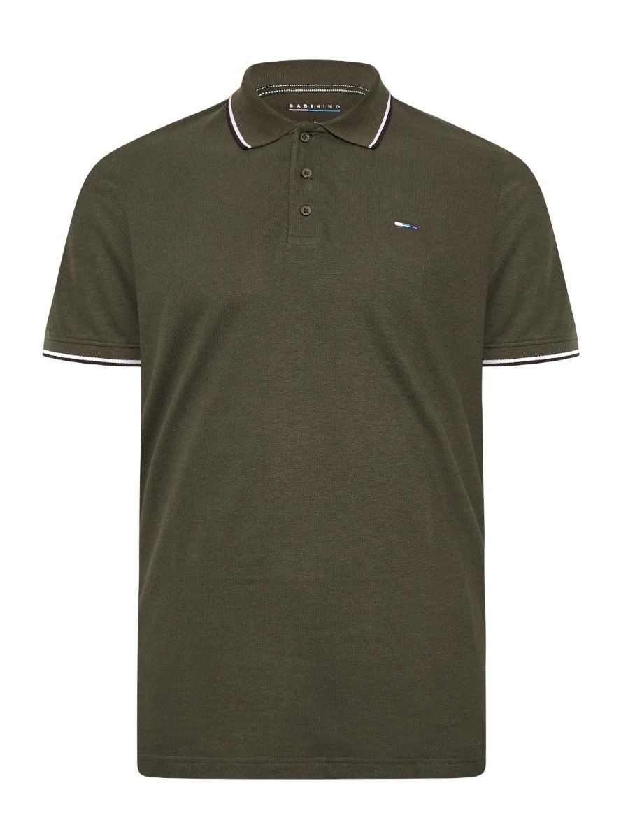Mens Short Sleeve Green Polo