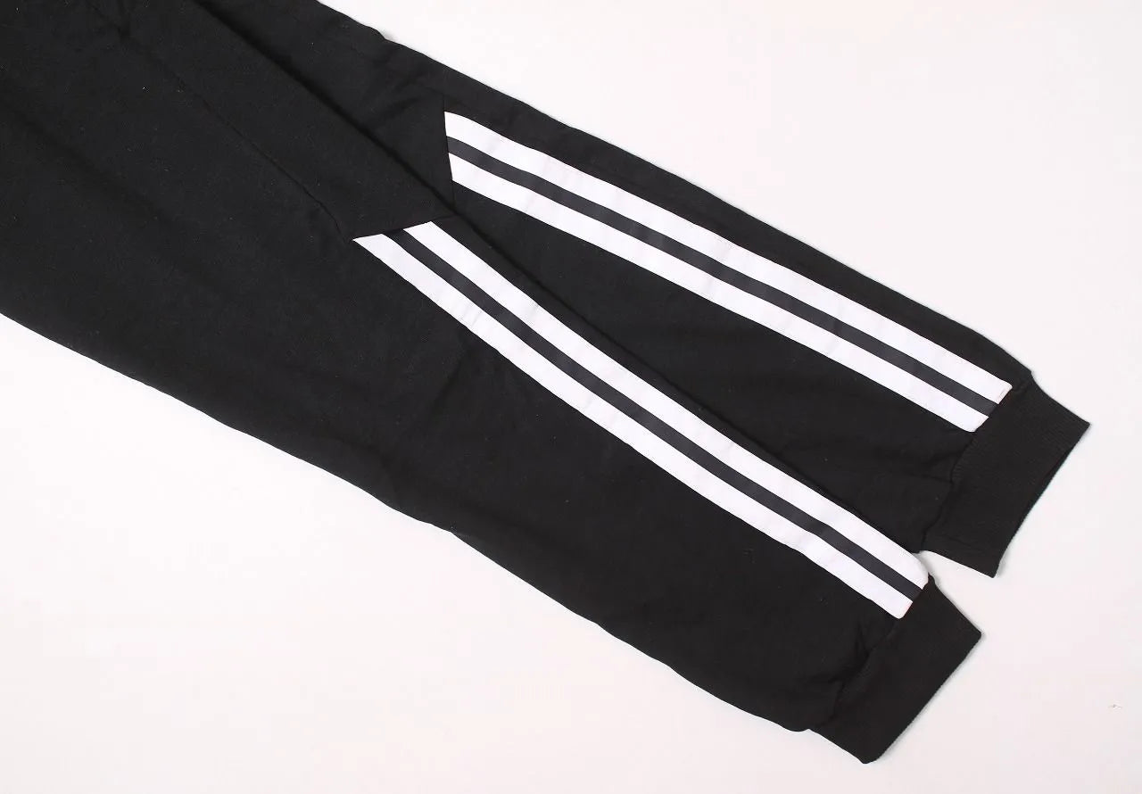 Mens French Terry Joggers Twill Tape Trim