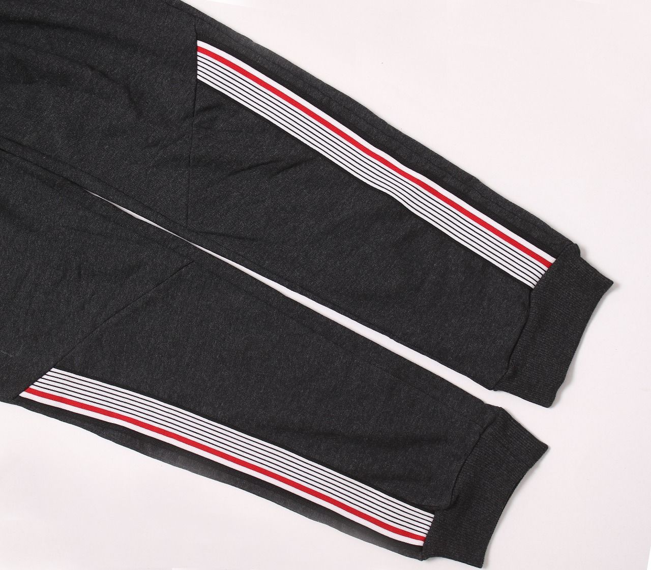 Mens French Terry Joggers Twill Tape Trim