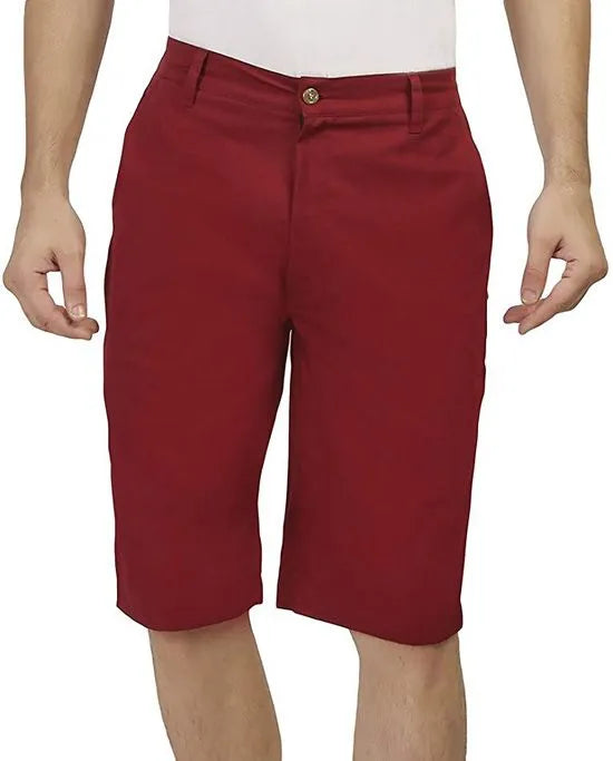 Mens Woven Chino Shorts Brick