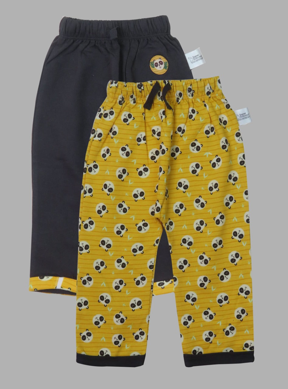 Baby Girls French Terry Sweat Pants 2 Pcs Pack Assorted