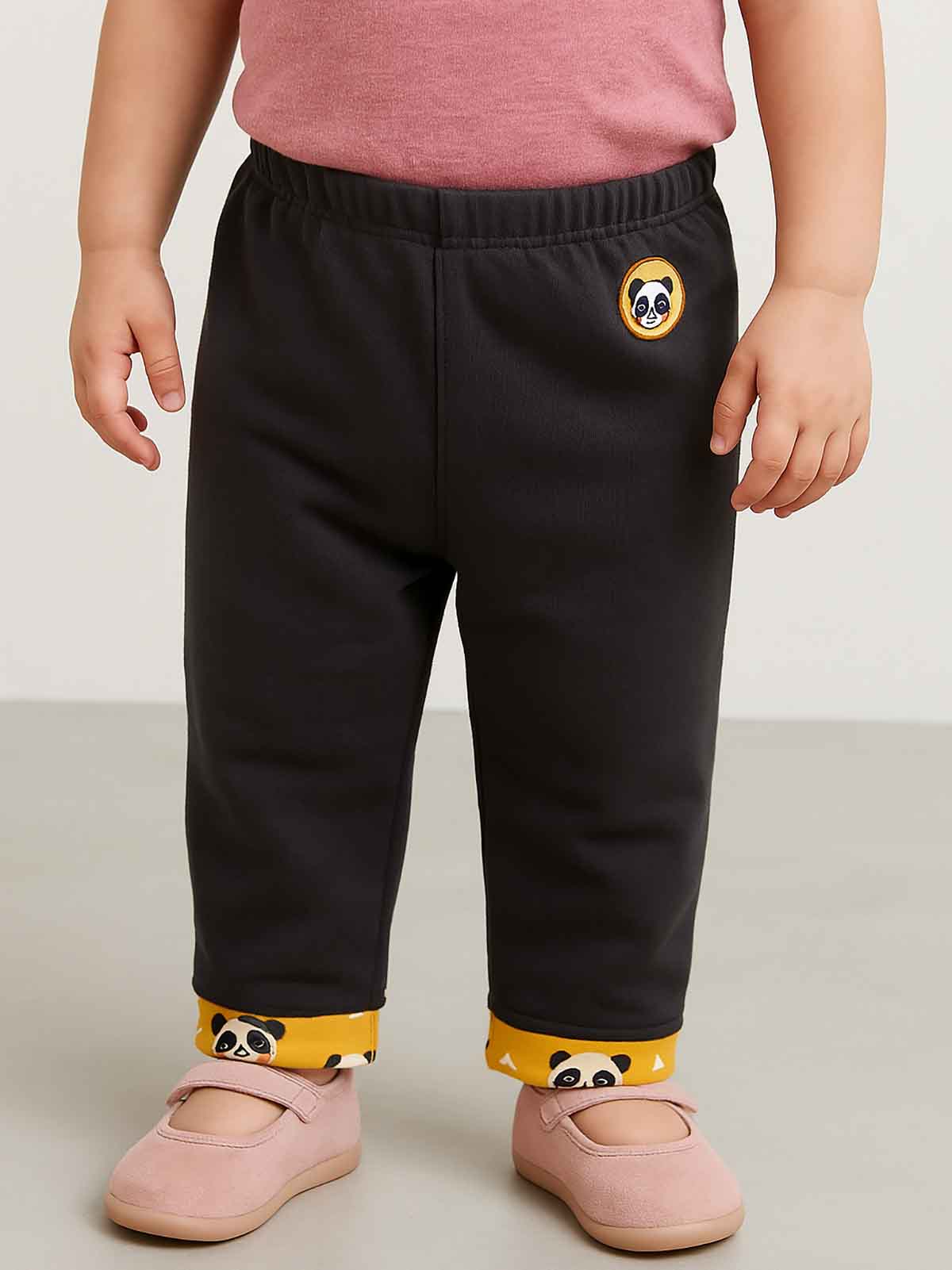 Baby Girls French Terry Sweat Pants 2 Pcs Pack Assorted