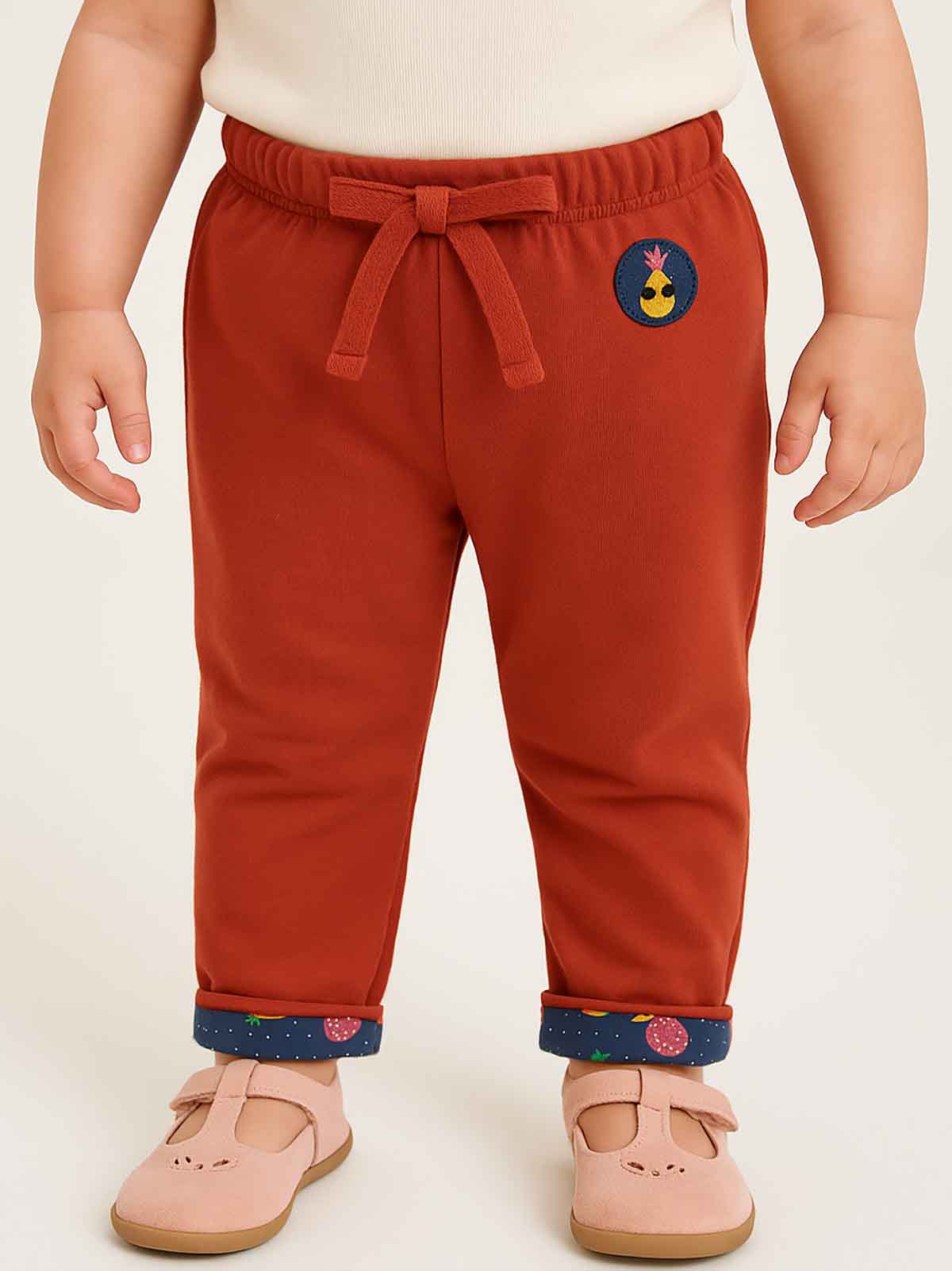 Baby Girls French Terry Sweat Pants 2 Pcs Pack Assorted