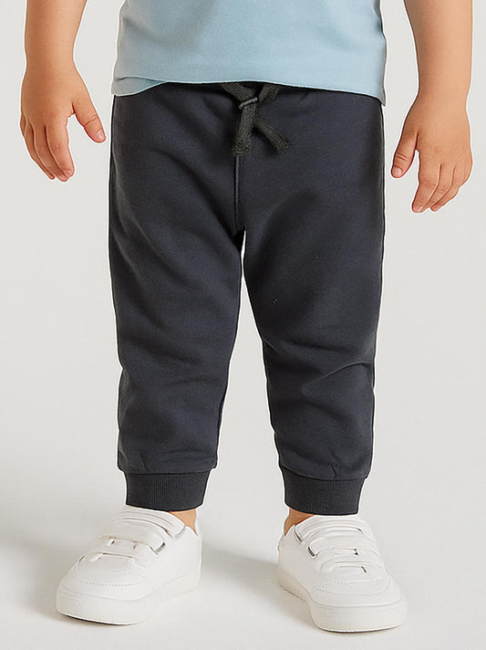 Baby Boys French Terry Charcoal Jogger