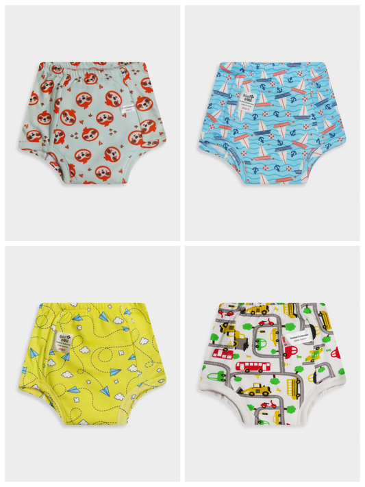 3pc pack Kids Padded Underwear Assorted