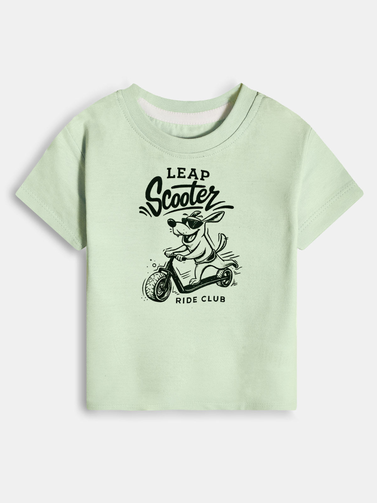 Baby Boys Printed Green T-Shirt