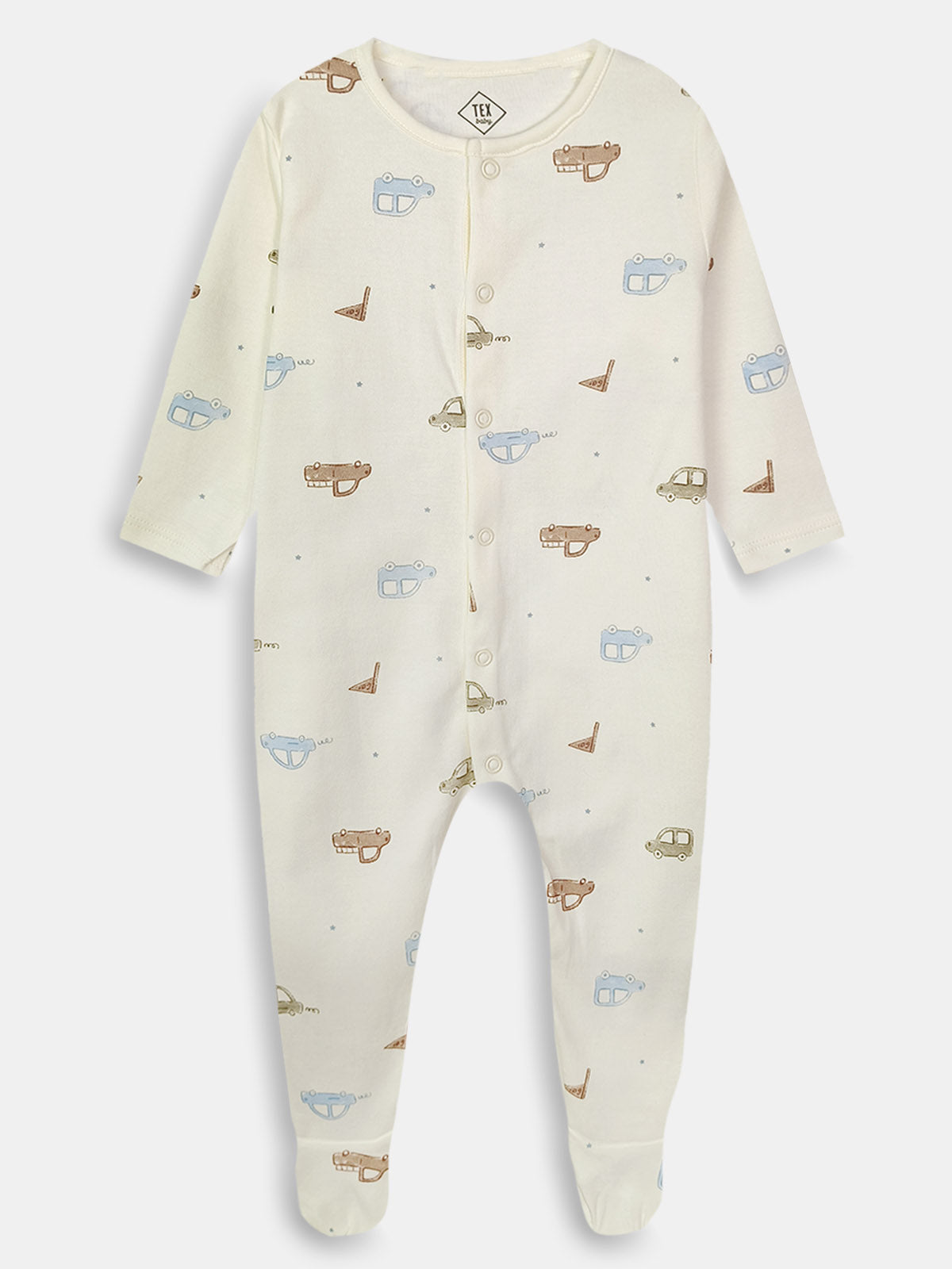 Baby Sleepsuits Pack of 3 Mixed