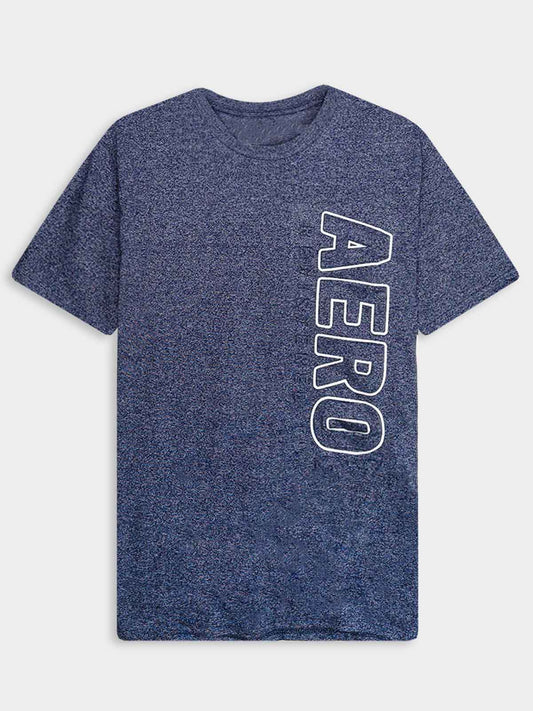 Mens Embossed Navy T-Shirt