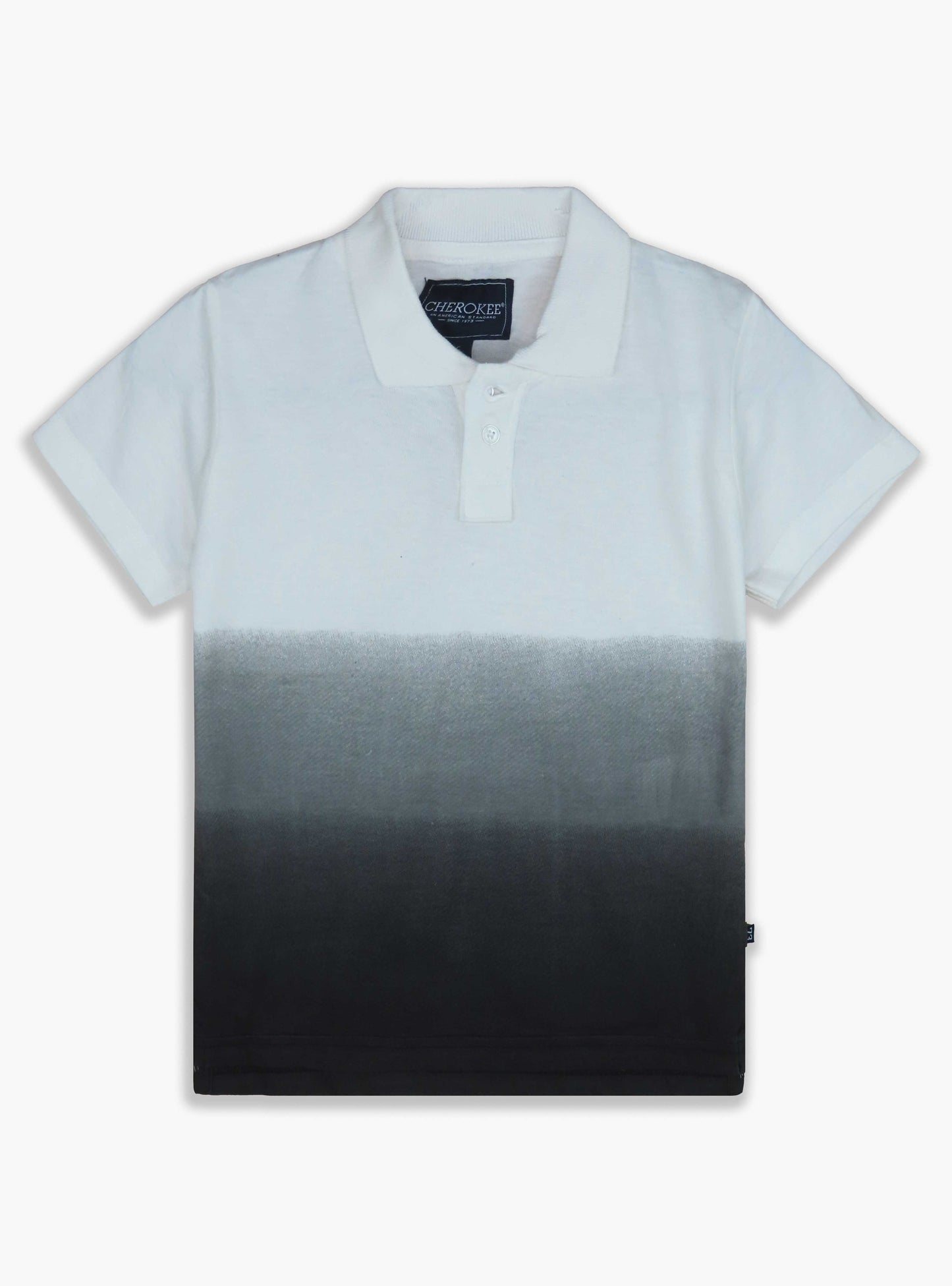 Boys Dip Dyed Collar T Shirt