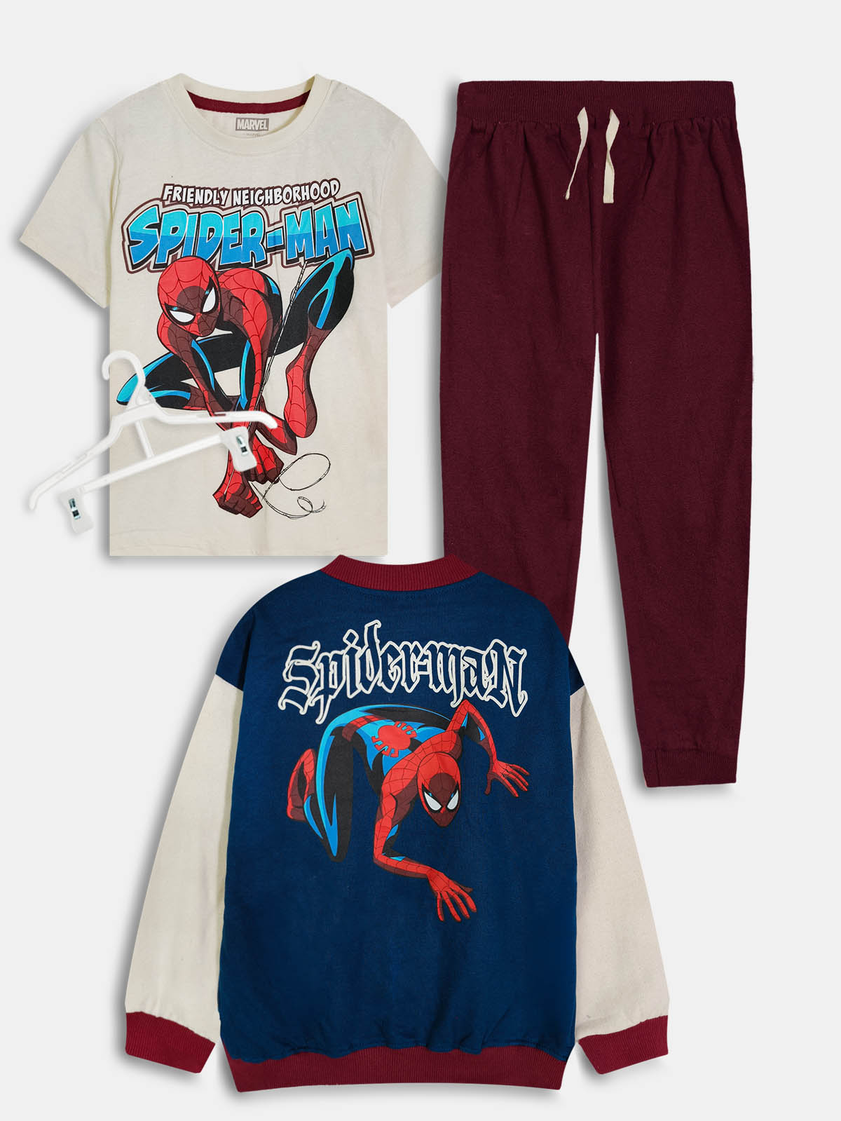 Boys 3-Pc Spider-Man Navy Jogging Set
