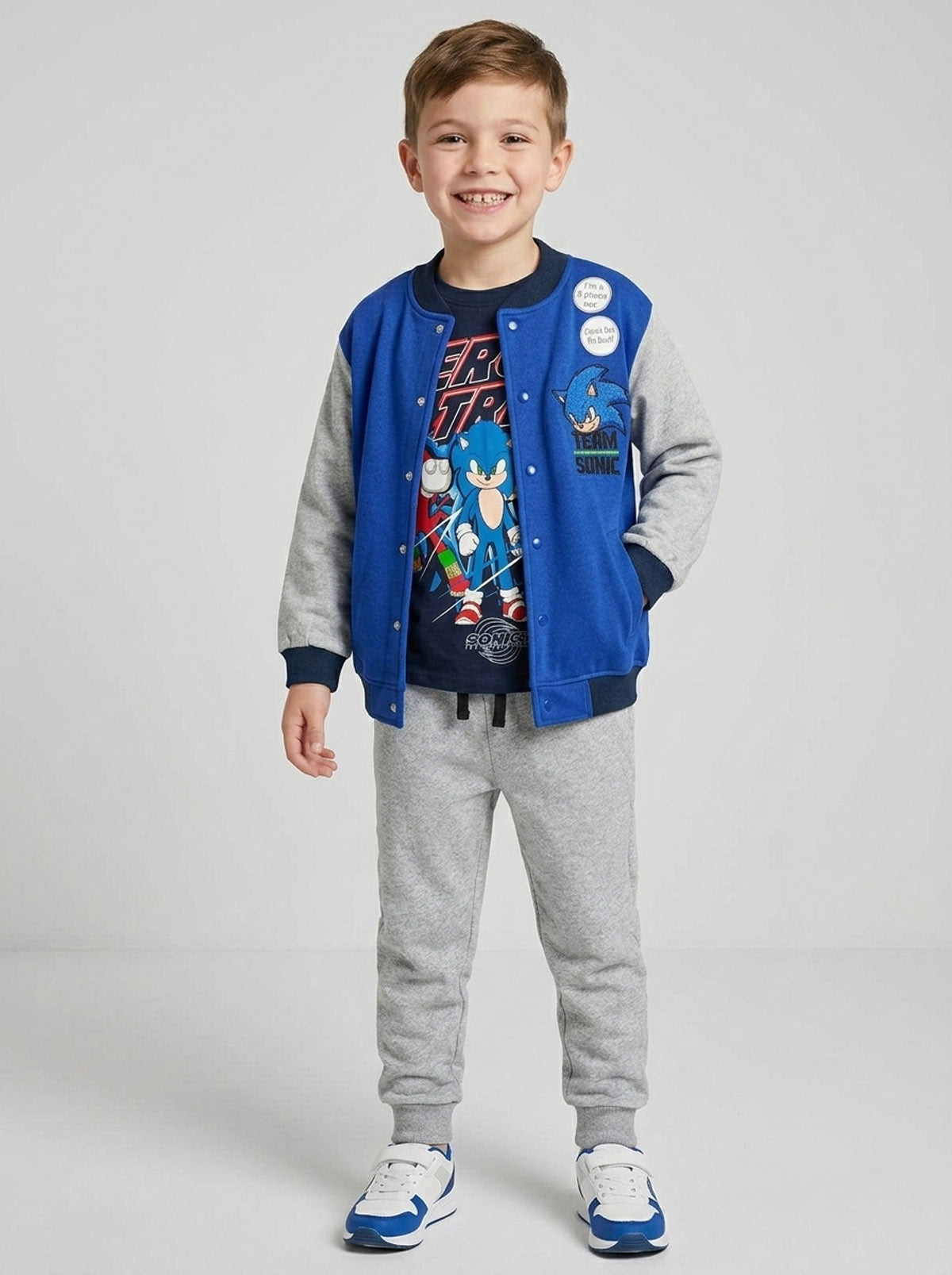 Boys 3-Pc Blue Jogging Set