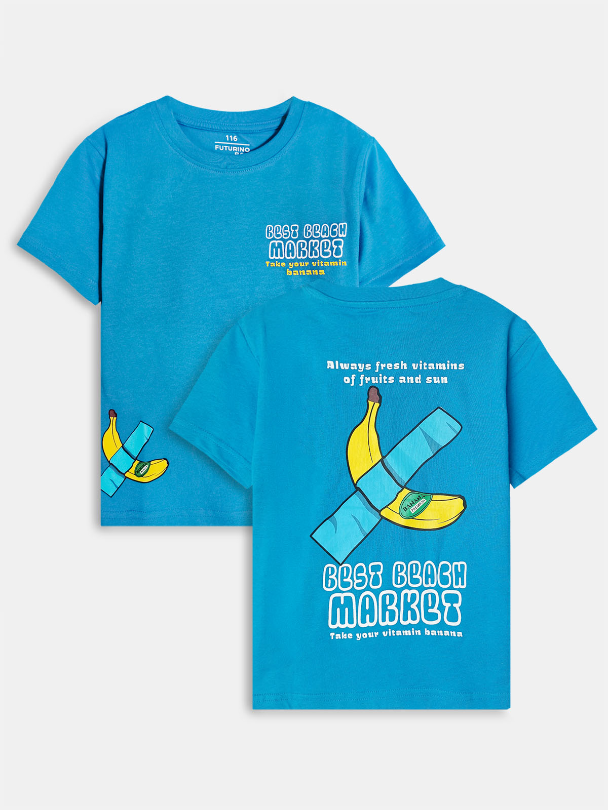 Boys Crew Neck Printed T-Shirt