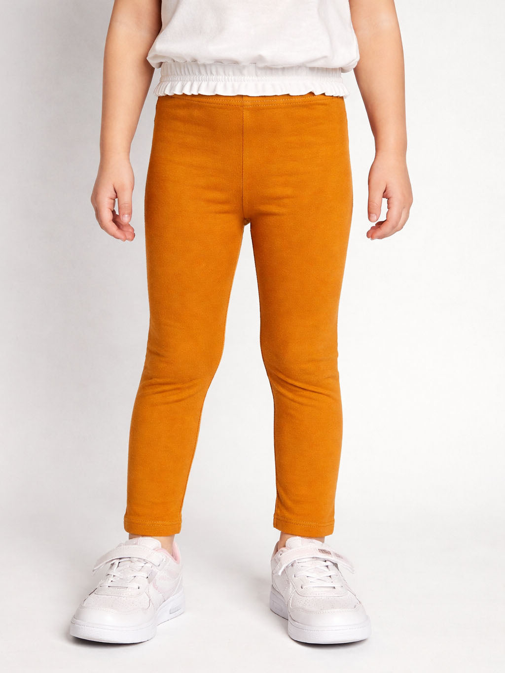 Girls Stretch Leggings Dark Yellow