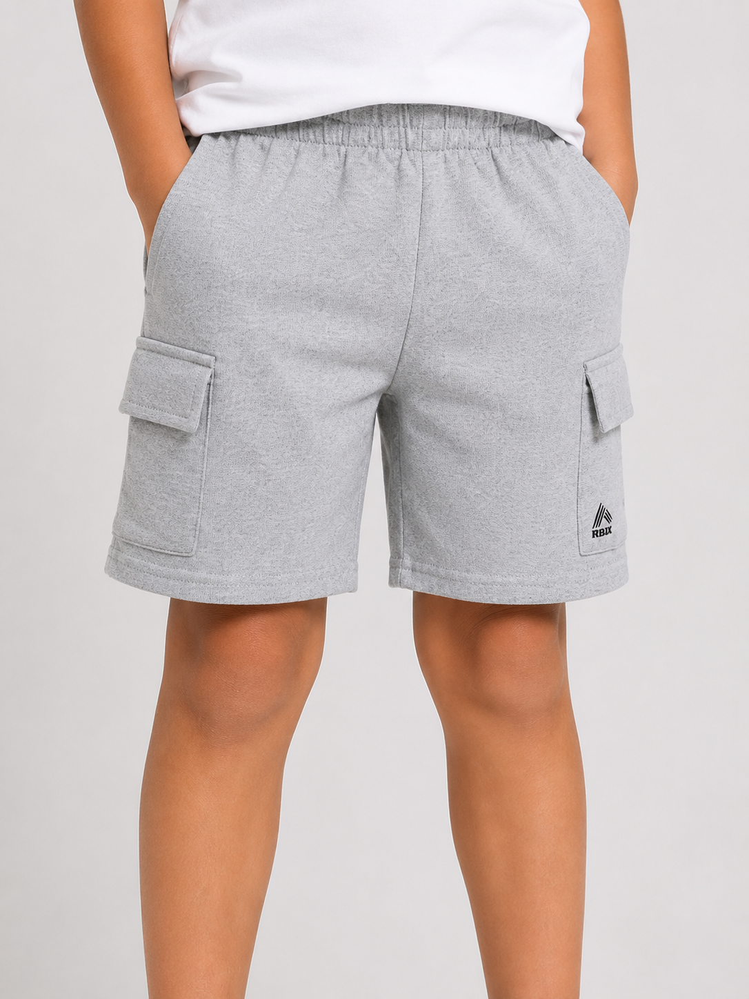 Boys Melange Cargo Shorts