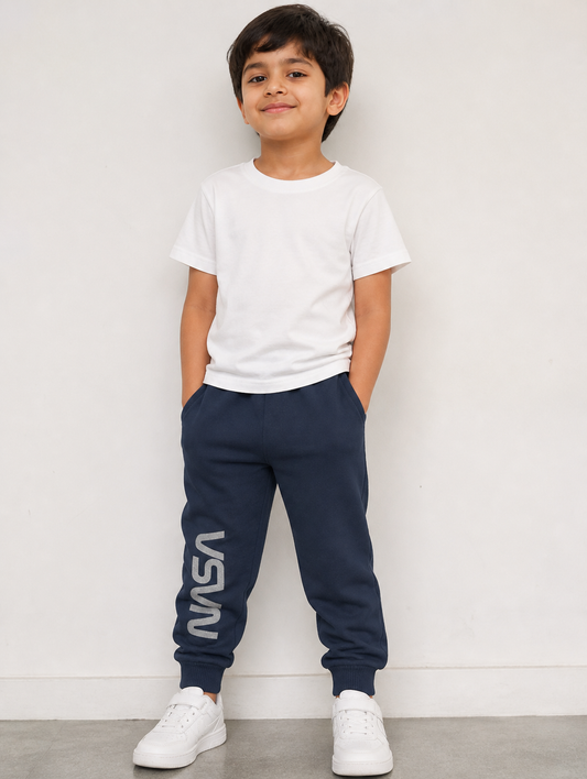 Boys Fleece Navy Jogger