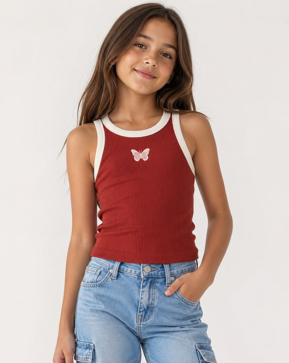 Girls Sleeveless Top