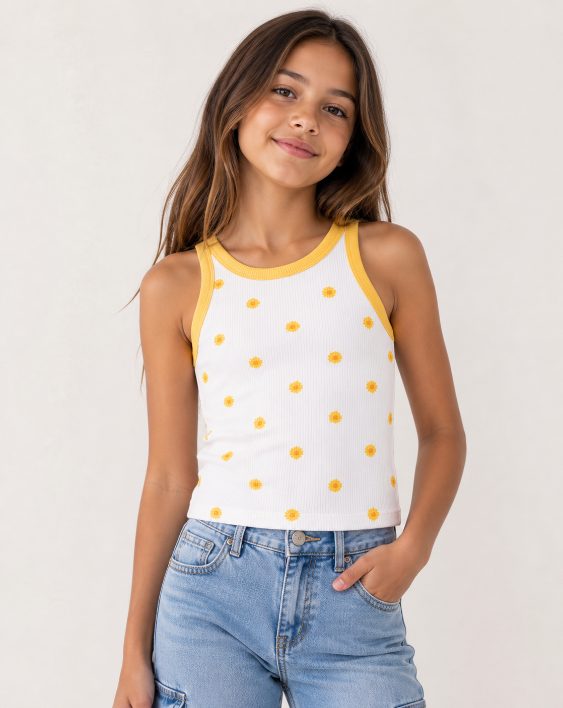 Girls Sleeveless Top