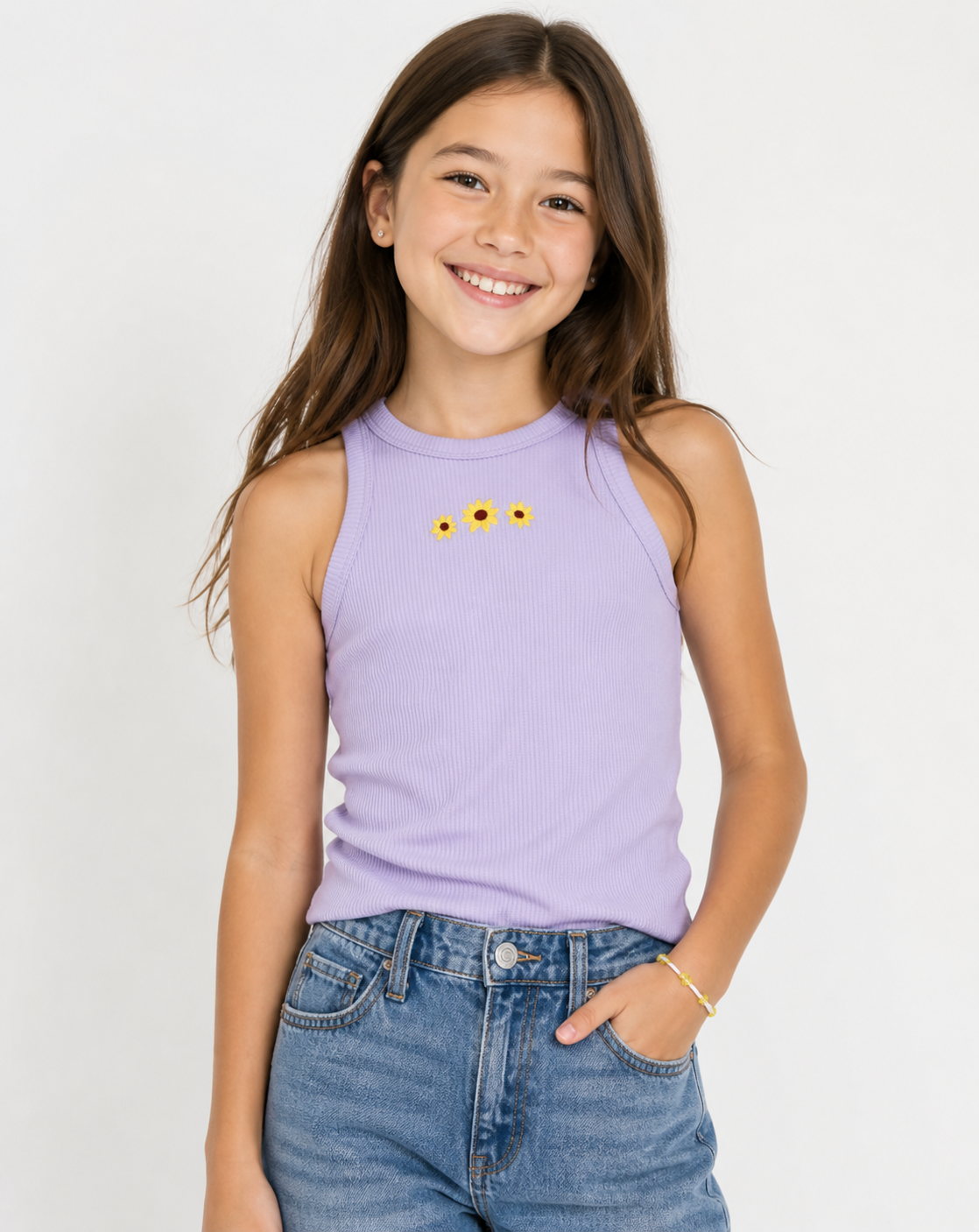 Girls Sleeveless Top