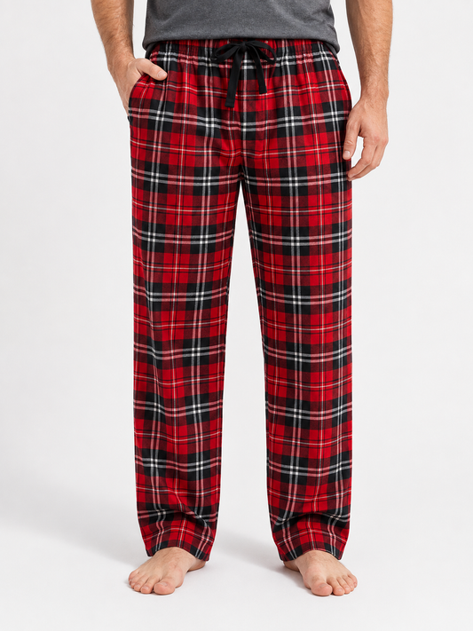 Mens Woven Flannel Pants