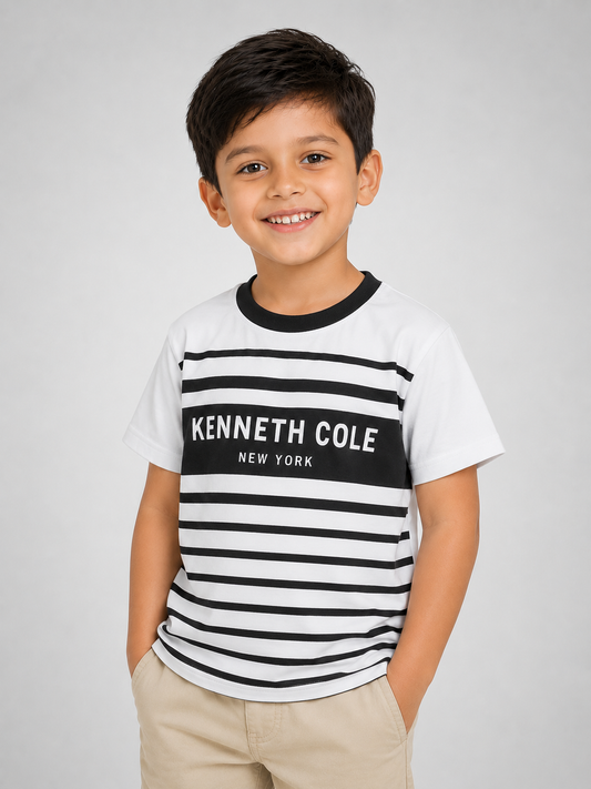 Boys T Shirt White / Black