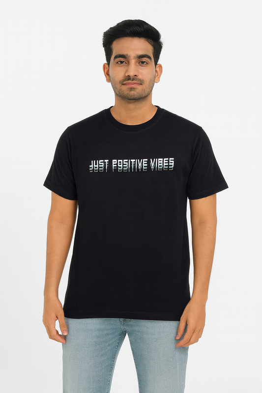 Mens Printed T Shirt Black