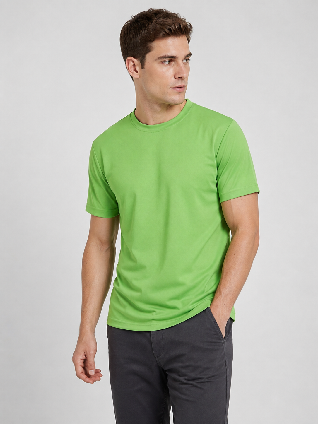 Mens Dry Fit T Shirt Green