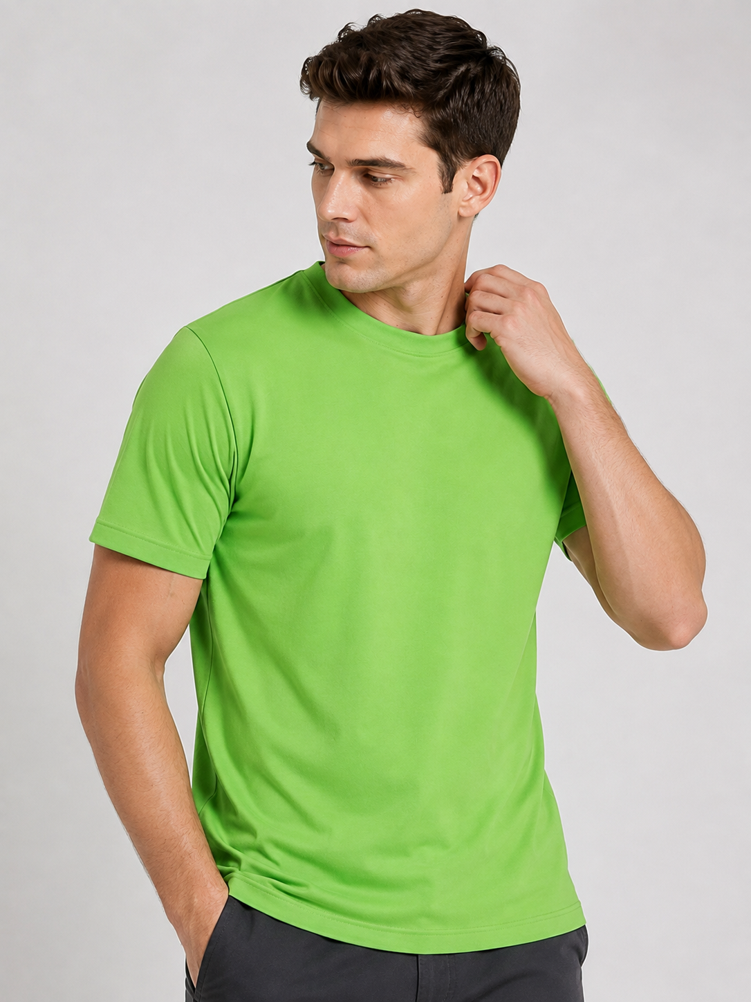 Mens Dry Fit T Shirt Green