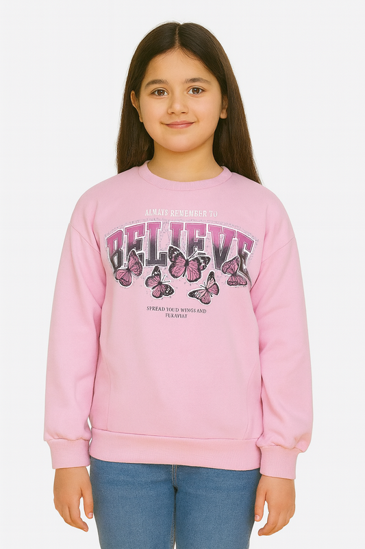 Girls Brushed Pullover