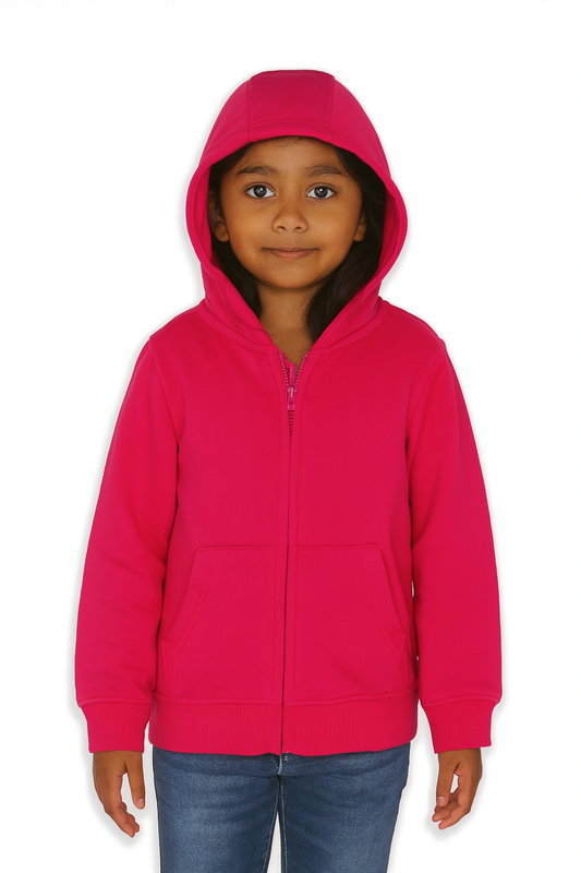 Girls Fleece Full Zipper Sweatshirt