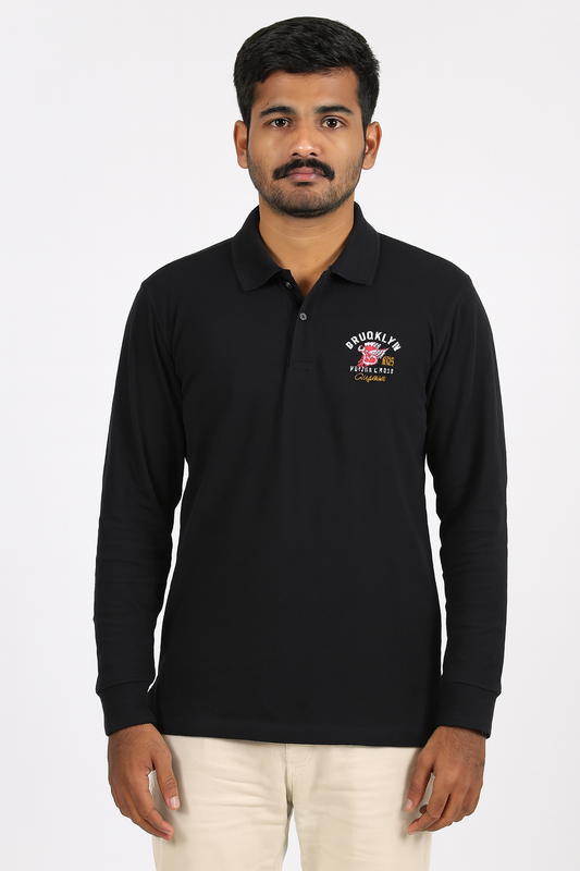 Mens Long Sleeve Polo