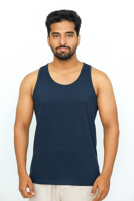 Mens Muscle T Shirt Navy