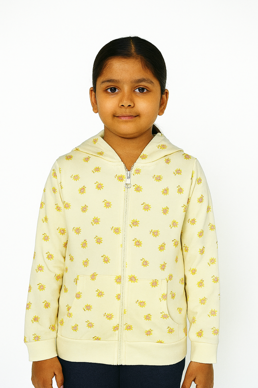 Girls Fleece Full Zipper Sweatshirt