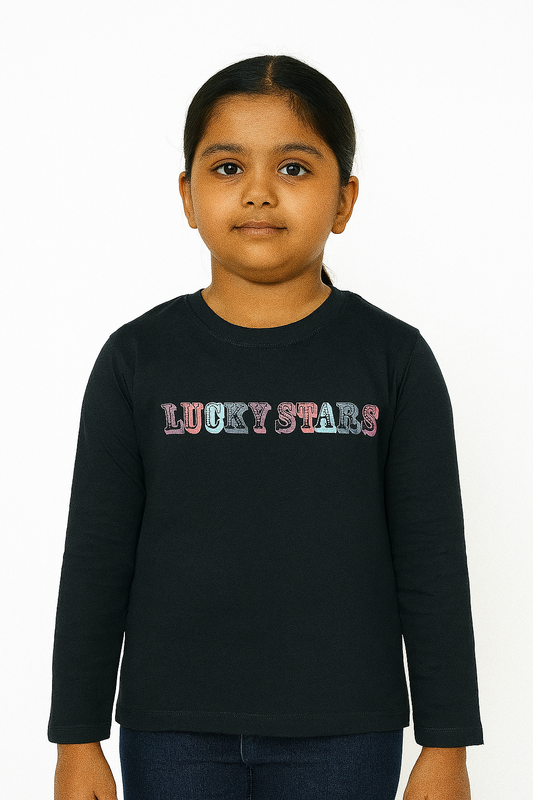 Girls Long Sleeve Printed T Shirt