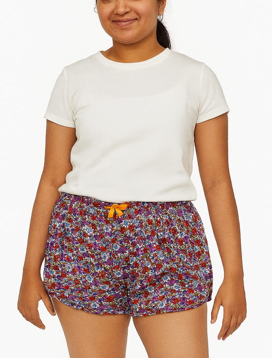 Ladies Nightwear Shorts Red